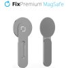 FixPremium - MagSafe Držiak pre iPhone na Notebook, strieborná