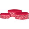 Emocio Plechová kulatá dóza Holly Jolly červená 3 ks, 200 × 90/185 × 80/140 × 65 mm
