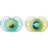 Tommee Tippee C2N silikón Night 2ks 0-6m modrá