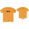 Billie Eilish - Racer Logo and Blohsh (Orange) (Back Print) (tričko) Large