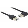Delock USB kábel USB 2.0 USB-A zástrčka, USB-A zástrčka 2.00 m čierna 85557; 85557