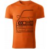 T-ričko BMW e30 pánske tričko Farba trička: Oranžová, Farba potlače: Čierna, Veľkosť: L