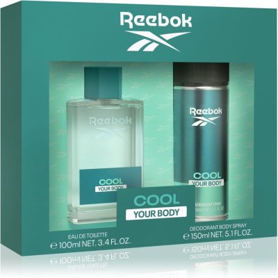 Reebok Cool Your Body osviežujúci telový sprej 150 ml + toaletná voda 100 ml