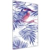 Vertikálny foto obraz akrylový Lístie palmy a vták 50x100 cm