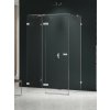 New Trendy Avexa Nickel Brushed sprchovací kút 110x70 cm štvorcová niklová brúsené/priehľadné sklo EXK-8582