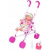 Detská bábika s kočíkom 28 cm - sada pre malých opatrovateľov, obsahuje kočiare