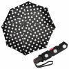 Reisenthel Pocket Duomatic Dots White - dámsky plne automatický dáždnik