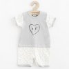 Dojčenský letný bavlnený overal New Baby Srdiečka 80 (9-12m)