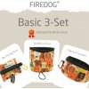 Firedog Basic 3-Set nylon Doggies oranžový