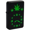 Black Leaf Benzínový zapaľovač Hemp Leaves