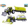 2-Play Traffic traktor a kombajn 12 cm voľný chod s prívesom 2 ks 13 cm