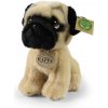 Plyšový pes mops 18 cm ECO-FRIENDLY