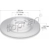 Brzdový kotúč TOPRAN - Hans Pries GmbH 107 684