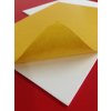 Samolepiaca mikroporézna guma MP0101 biela s lepidlom 3M 950, hustota 100 kg/m3 šírka: 190x250 mm, Hrúbka: 3 mm