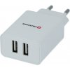 Nabíjačka sieťová Swissten 22034000 2x USB-A 2,1 A biela (22034000)