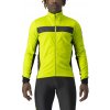 Castelli Raddoppia 3, Electric lime/ Black reflex Veľkosť: L Zimná, teplá bunda na bicykel
