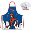 Detská zástera s kuchárskou čiapkou Spiderman Marvel
