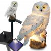 Solárna záhradná lampa sova – LED osvetlenie s čidlom súmraku