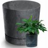Kvetináč plast sivý Prosperplast 12,8 cm x 12,8 x 12,8 cm