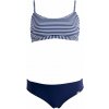 Dámske dvojdielne plavky Axis LAMBADA tmavo modrá biela