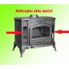 KRATKI Náhradní sklo na KOZA K9 - boční; 4 x 70 x 220 mm
