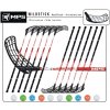 Florbalový set MPS WILDSTICK Red/Black 8 ks ľavá / 4 ks pravá