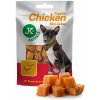 JK Animals sušené kuracie mini kocky pre šteňatá, mini mäsová šteňacia maškrta (Puppies Chicken Mini Cubes Meat Snack) 50 g