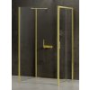 New Trendy Prime Light Gold sprchovací kút 110x110 cm obdĺžniková zlatá lesklé/priehľadné sklo K-1644