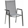 Kettler CIRRUS stohovateľné, hliníkové kreslo - antracit/sivá