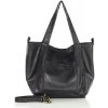 MARCO MAZZINI Kožená shopper taška | čierna v241a