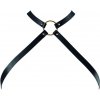 Bijoux Indiscrets Maze Cross Chest Harness Black