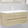 vidaXL Skrinka pod umývadlo, dub sonoma 100x38,5x45cm kompozitné drevo 804767