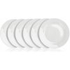 BANQUET Sada plytkých porcelánových tanierov BASIC nedekor. 24 cm biele 6 ks