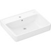 Hansgrohe Xanuia Q - Umývadlo na stenu 600x480 mm s otvorom pre batériu a prepadom, biela 60133450