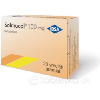Solmucol 100 mg gra.20 x 1,5 g od 2,60 € - Heureka.sk