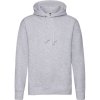 Fruit of the Loom Mikina Premium Hooded Sweat s kapucí, pánská COT-16215261013 3XL Melír šedá