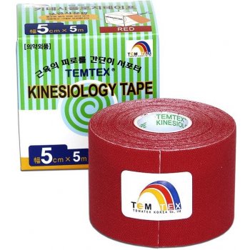 Temtex Classic Kinesiotape červená 5cm x 5m