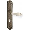 Dverové kovanie ACT Antik (BRONZ), kľučka-kľučka, WC kľúč, AC-T Bronz, 72 mm