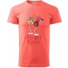Best wine friends dancing (Pecka design) - Klasické pánske tričko vyššej gramáže - 3XL ( Korálová )