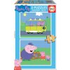 Puzzle Educa Drevené puzzle Prasiatko Peppa 2x9 dielikov (8412668171565)