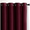 Záves AmeliaHome Velvet s priechodkami 140x245 cm vínový, veľkosť 140x245