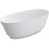 Omnires NEO M+ NEO158WWBM Vaňa voľne stojaca 158x72cm, liaty mramor, biela mat