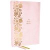 KJV Personal Size Large Print End-of-Verse Reference Bible, Pink Leathersoft, Red Letter, Comfort Print