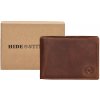 Hide & stitches Japura kožená peňaženka v krabičke - koňaková