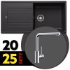 BLANCO SET 12-C 25 ZIA XL 6 S čierna + MILA chróm
