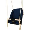 Hojdačka pre deti s bezpečnostnými pásmi a perinkou black navy