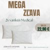 2x Antialergický vankúš Medical so zipsom – 70x90 cm