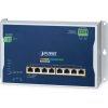 PLANET Industrial 8-Port Wall-mount Switch WGS-4215-8P2X Riadený L2+ Gigabit Ethernet (10/100/1000) Podpora napájania cez Ethernet (PoE) Modrá, Kovová (WGS-4215-8P2X)