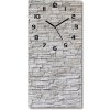 Nástenné hodiny tiché Múr z kameňov 30x60 cm