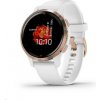 Garmin GPS sportovní hodinky Venu2S Rose Gold/White Band, EU